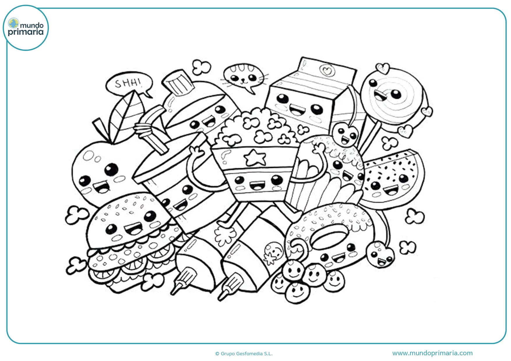 Dibujos Kawaii Para Colorear Listos Para Imprimir Dibujos Kawaii Para Colorear Listos Para Imprimir
