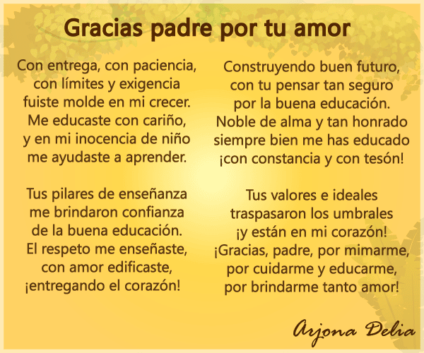 Poemas Para Papa Poesias Para El Dia Del Padre. 