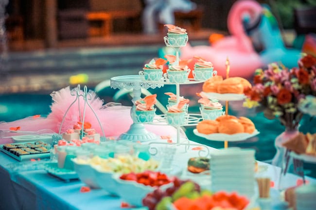 comida para baby shower