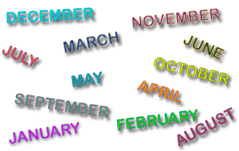 ▷ Los meses del año en inglés 【Months of the year】