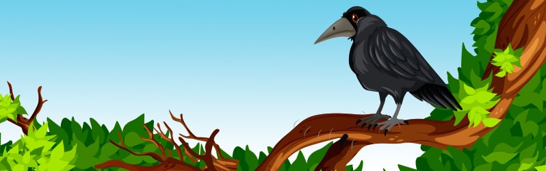 Fábula de animales La corneja con plumas ajenas de Juan Ruíz Alarcón