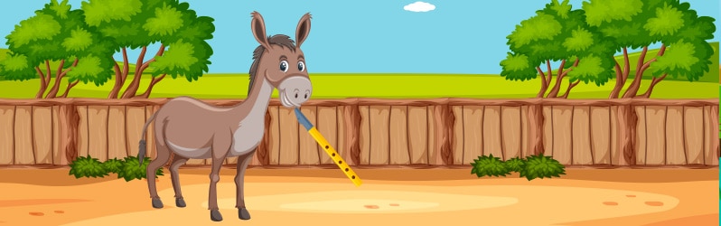 Fábula de Iriarte El burro y la flauta