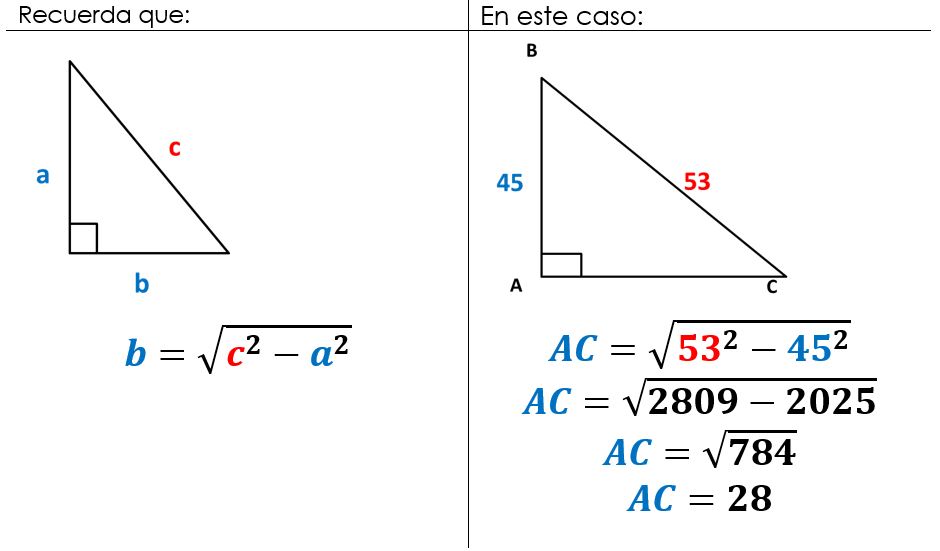 Teorema De Pitagoras Ejemplos Resueltos