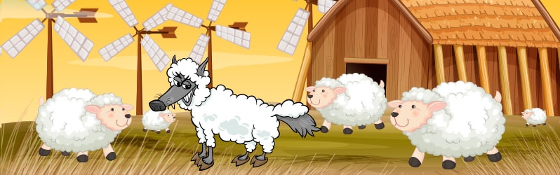 Fábula en inglés para Niños The wolf In lamb's skin