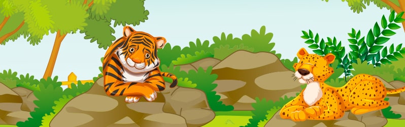 Fábulas mexicanas El tigre hipócrita y el leopardo