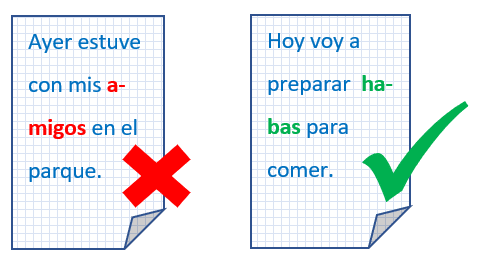 Palabras con H