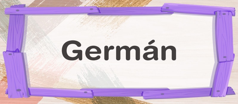 Qué significa Germán