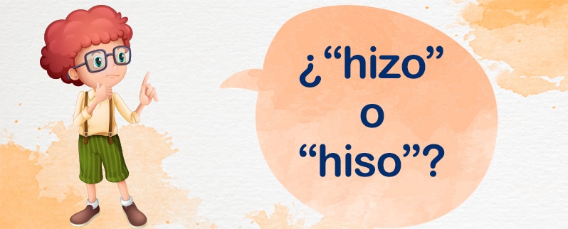 Regla ortográfica Hizo Hiso
