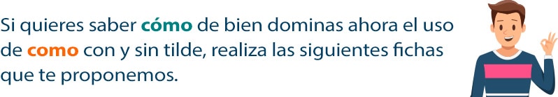 Como Sin Tilde Y Con Tilde