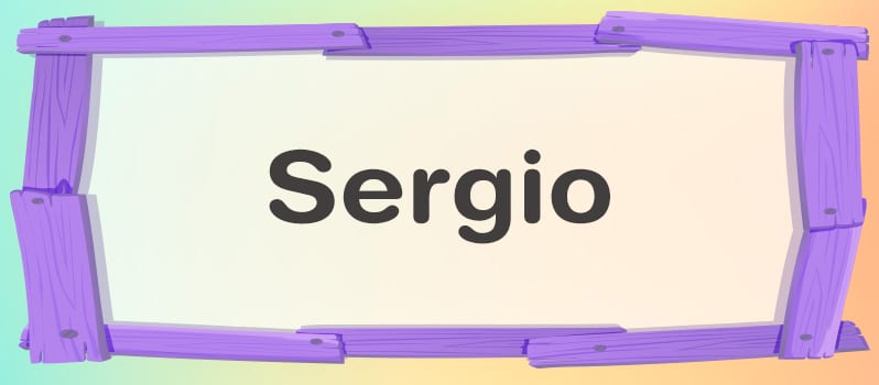 Cuál es el significado de Sergio