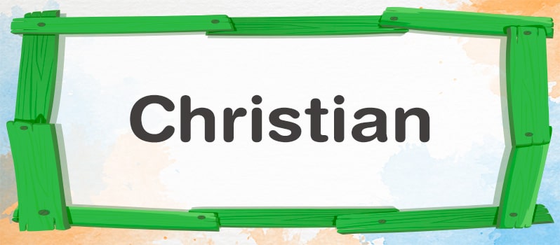 Nombre Christian significado