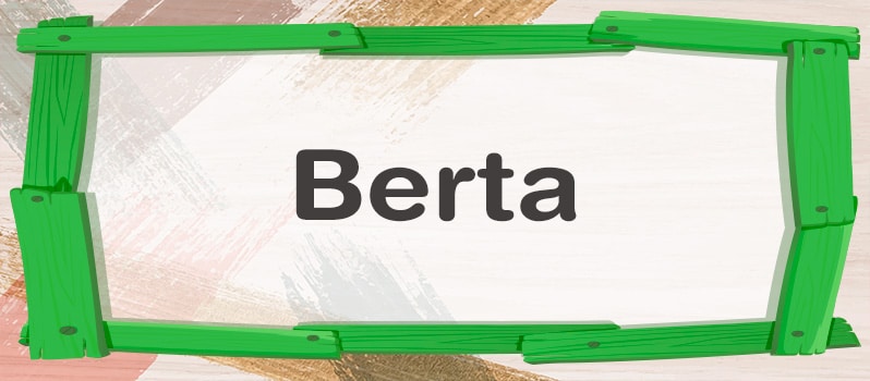 Qué significa Berta