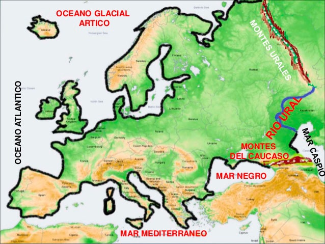 Europa mapa físico