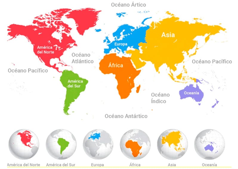 Los Continentes Del Mundo ⭐cómo Se Formaron Y Sus Características