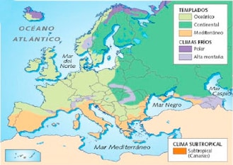 Mapa físico de Europa