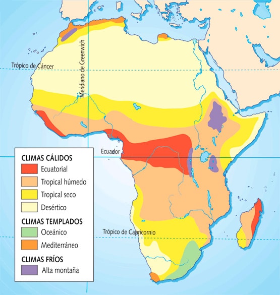 Mapa político África