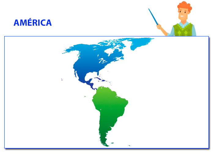 America Con Banderas Y Nombres De Paises