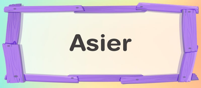 Nombre Asier significado