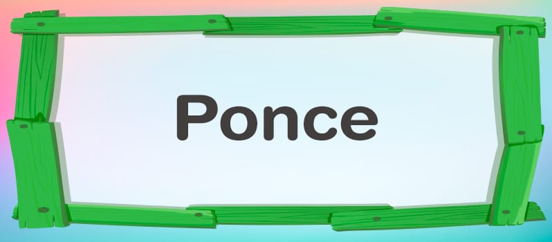 Significado del nombre Ponce