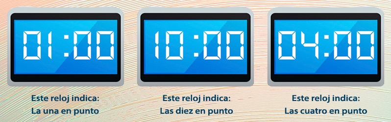 Las horas en los relojes analógicos