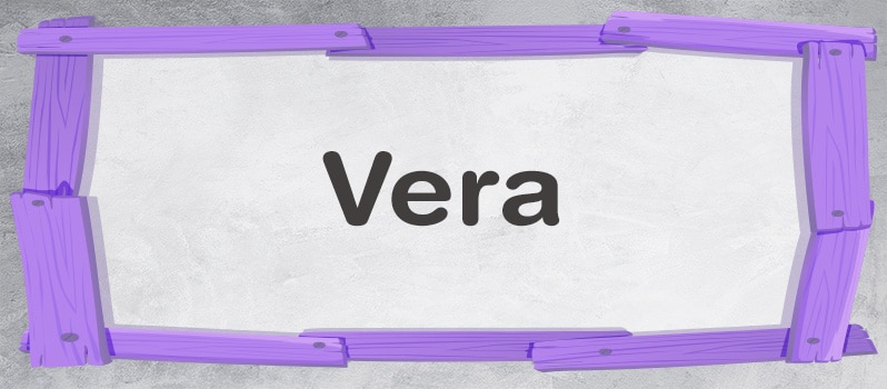 Nombre Vera significado