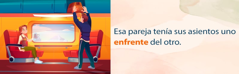 Enfrente o en frente para niños