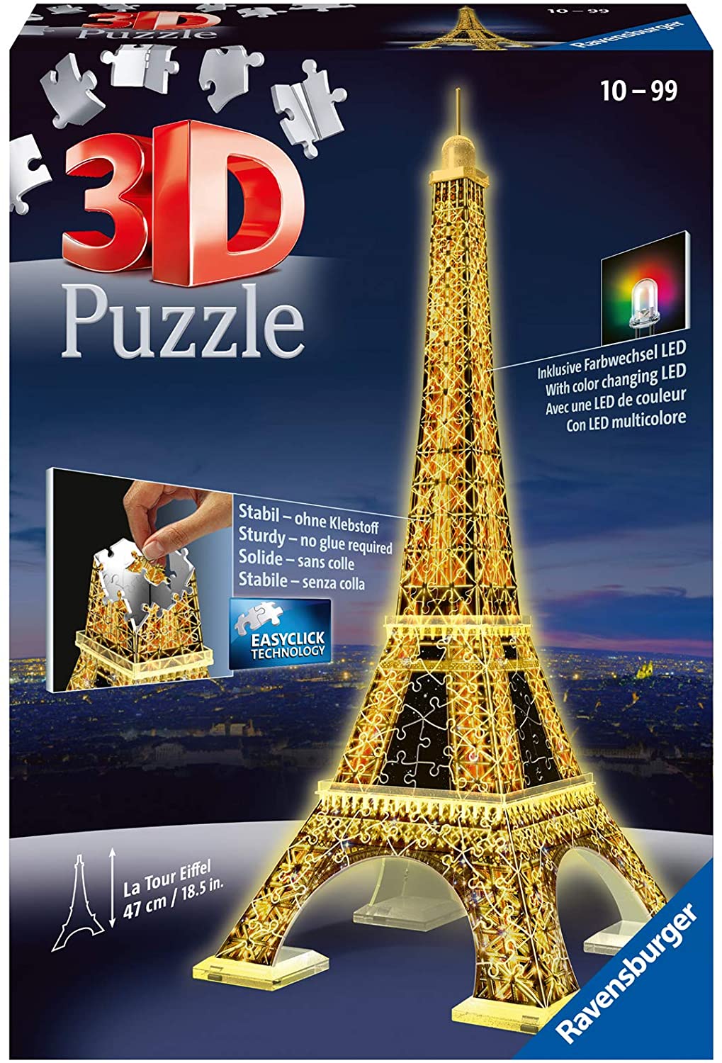 Ravensburger Puzzle 3D Tour Eiffel Night