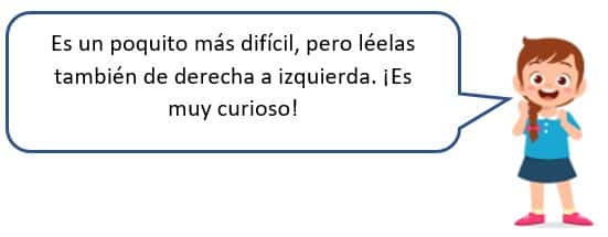 Qué es un palíndromo para niños