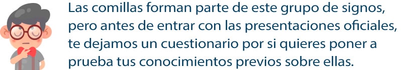 Uso de las comillas para niños