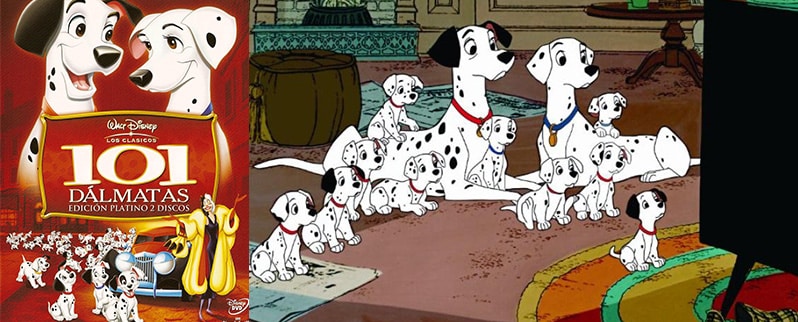 101 Dálmatas películas para niños