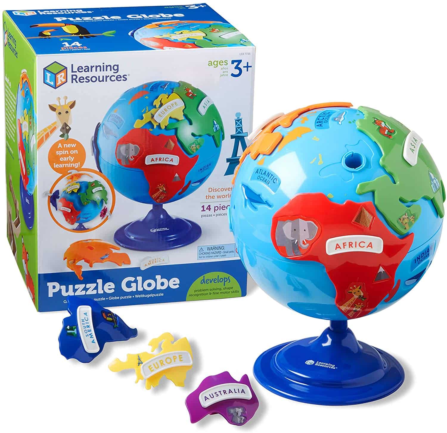 Learning Resources - Globo terráqueo y puzle