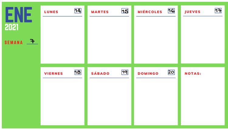 Los días de la semana para niños para primaria