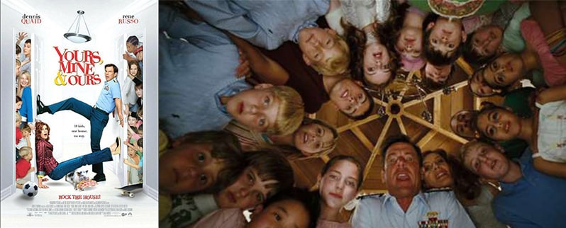 Míos tuyos y nuestros película infantil