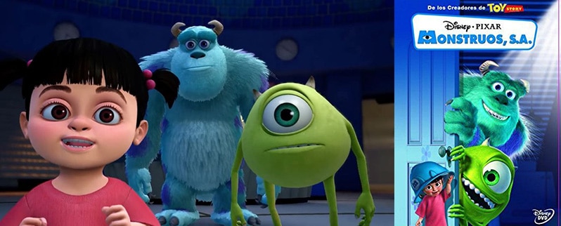 Película para niños Monstruos S.A.