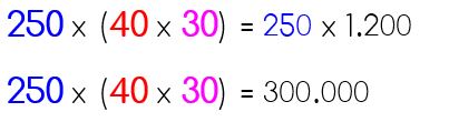 Propiedad Asociativa De La Multiplicacion Y La Suma