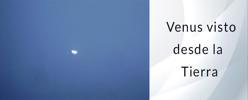 Venus visto desde la Tierra