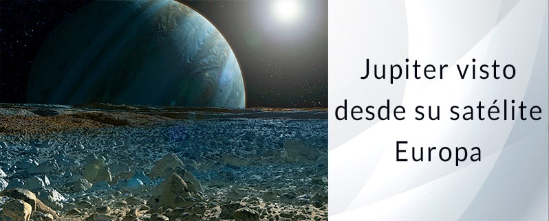 Júpiter visto desde su satélite Europa