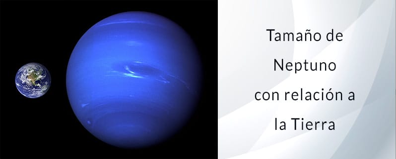 Tamaño de Neptuno respecto de la Tierra