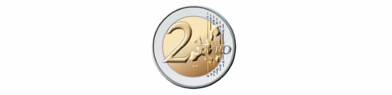 Monedas y billetes de euro para primaria