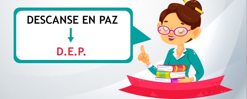 Abreviatura de descanse en paz