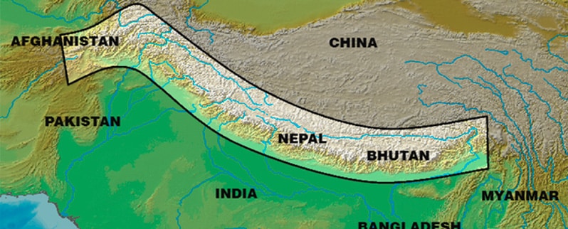 Montaña más alta del mundo: Cordillera del Himalaya