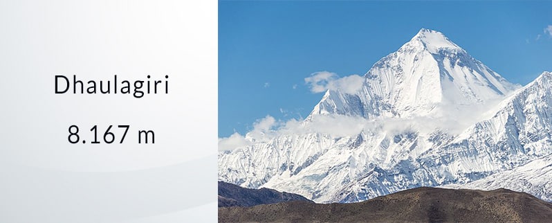 Montaña más alta del mundo: Dhaulagiri