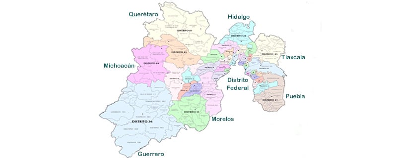 Mapa Estado México Municipios