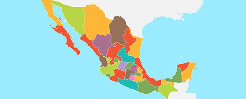 Mapa Mexico Sin Nombres
