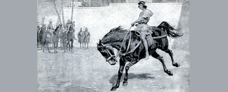 Alejandro Magno y su caballo Bucéfalo