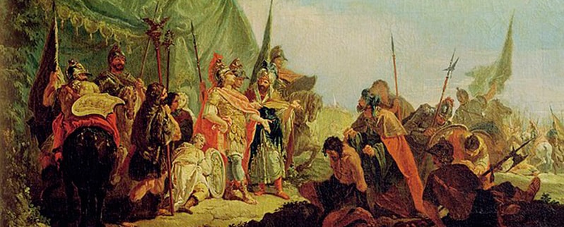 Una de las batallas de Alejandro Magno