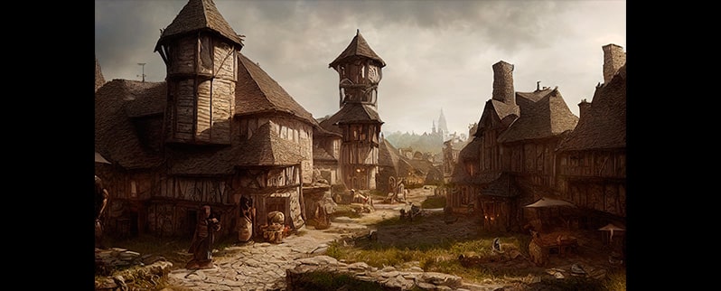 La Edad Media: Pueblo medieval