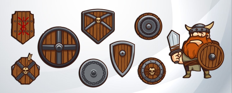 Guerreros Vikingos Escudos