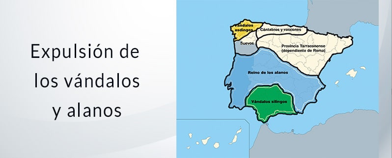 Visigodos: Expulsión de vándalos y alanos
